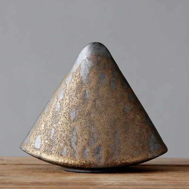 Rough Pottery Vase Ornaments Retro Tea Ceremony Flower Ware  Zen Flower Arrangement Ceramic Tabletop Vase Decorative Ornaments