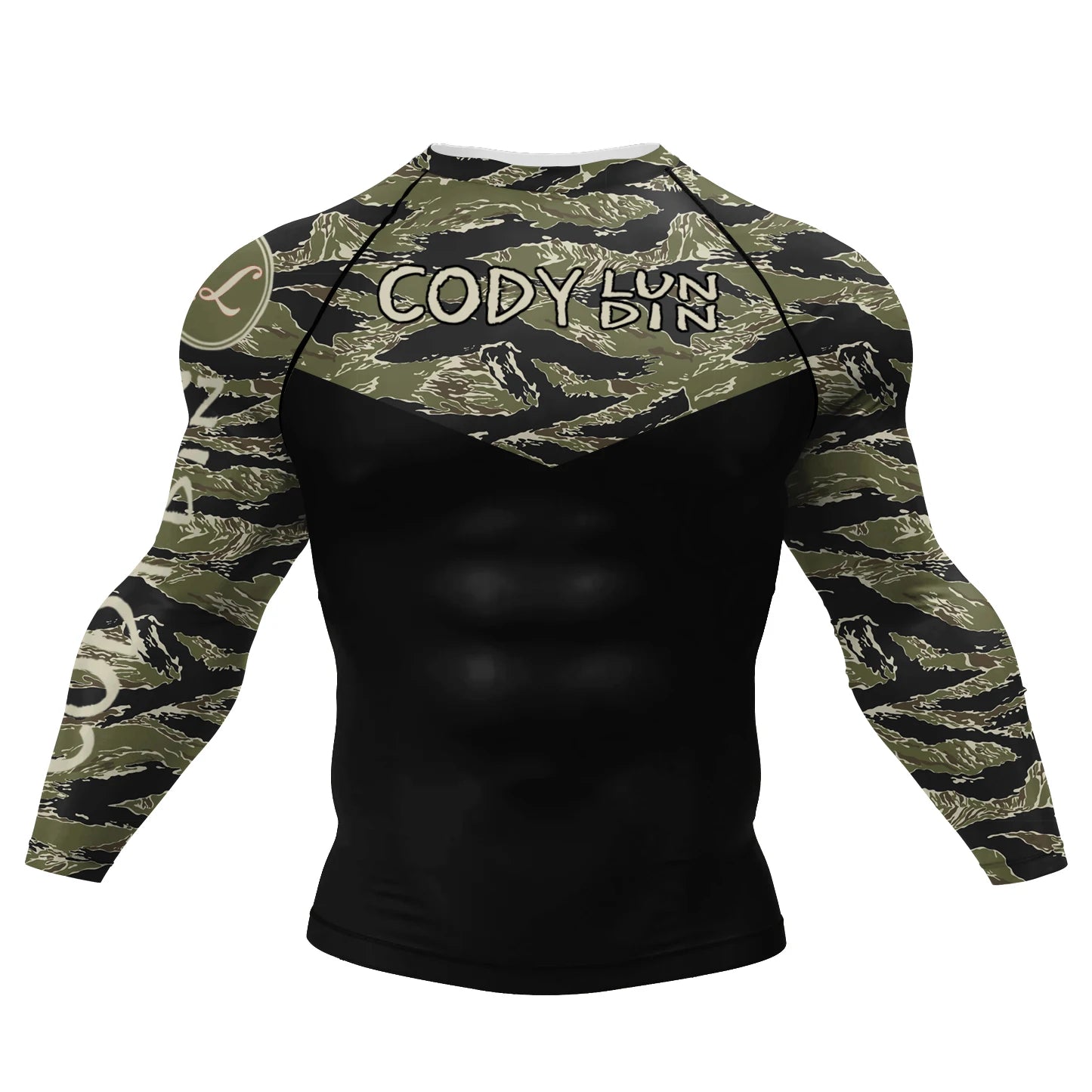 Cody Lundin Designer Men Cool Sports Shirts Jiu jitsu gi Rashguard Upf 50+ Cycling Running Tops Tattoo Compression Gym T-shirts