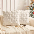 Christmas Decorative Pillow Cover, White, Holiday Decor