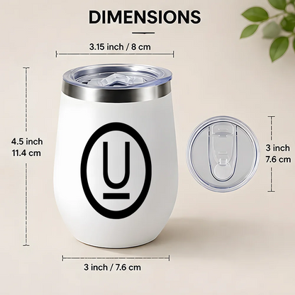 Egg Shaped Stainless Steel Vacuum Flask 360ml – Double Wall Insulated Travel Mug