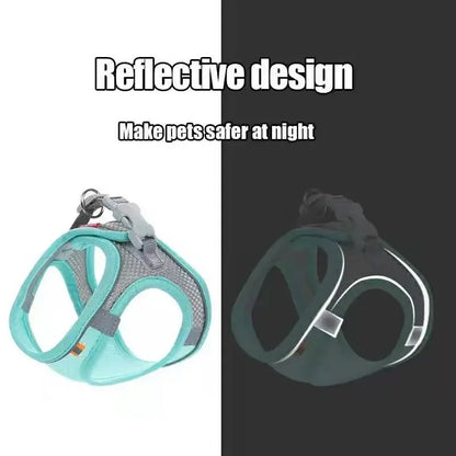 Reflective Breathable Harness Vest for Small & Medium Pets