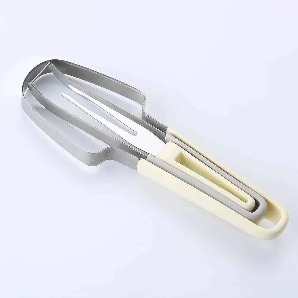 3 In 1 Summer Watermelon Cutting Tool Fork Slicer Knife Set for Home Stainless Steel Fruit Watermelon Windmill Cutter