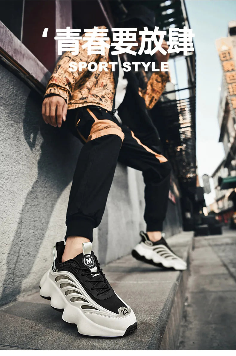 Men’s Casual Breathable Fashion Sneakers — Lightweight Running Shoes