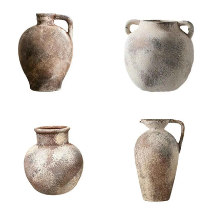 Ceramic Flower Vase Home Furnishing Birthday Gift Rustic Flower Arrangement for TV Cabinet Dining Room Bedroom Indoor Entryway