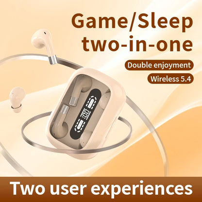 2-in-1 Wireless Earbuds – Sleep & Sport, HiFi 4D Bass, Noise Reduction, Ultra Long Battery