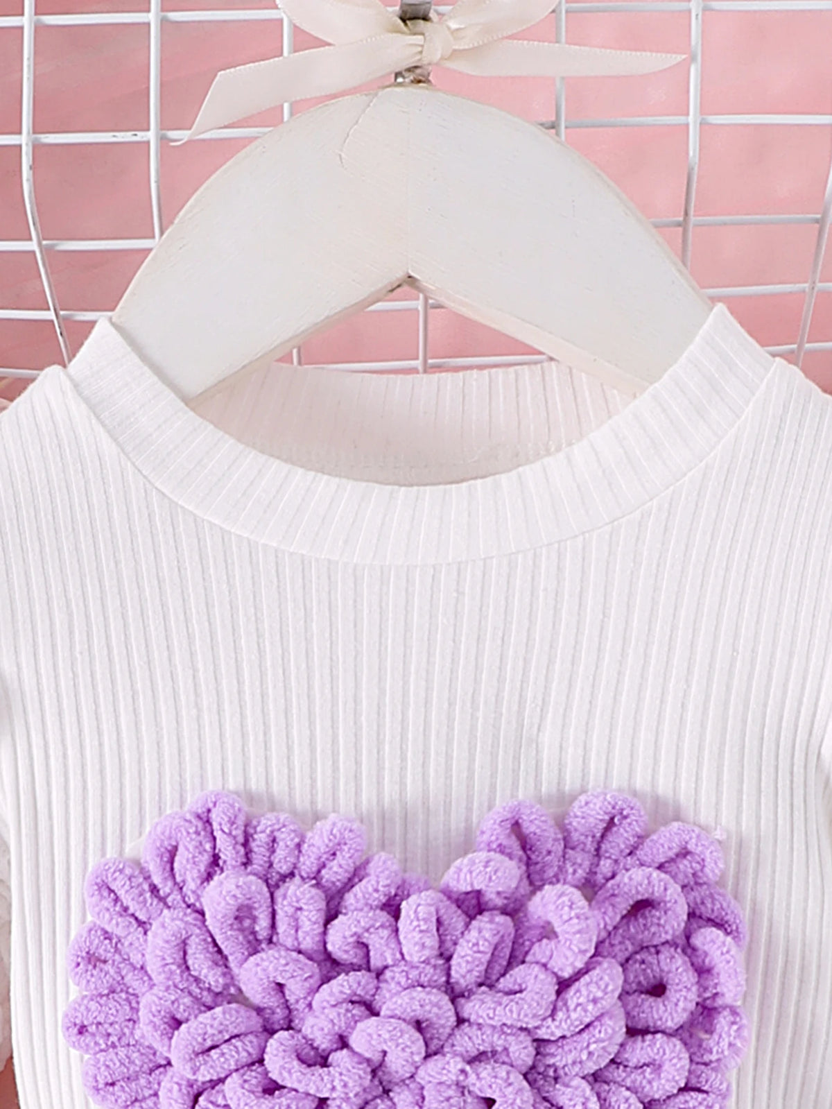Bubble Sleeve Top & Skirt Set for Girls 1-3 Years