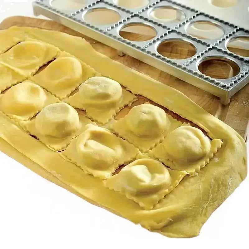 Ravioli Mold Dumpling Mould DIY Dumplings Maker Ravioli Maker Mould Alloy Aluminum Ravioli Stamp Cutter Mold Kitchen Accessories