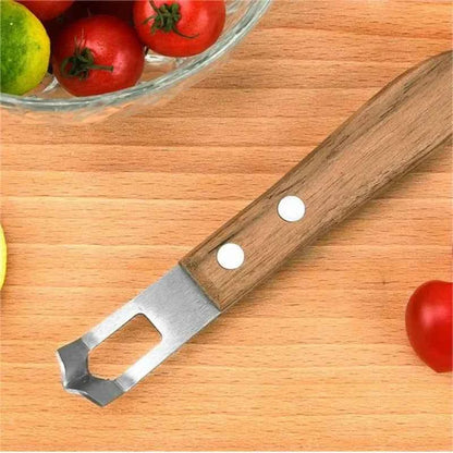 1PC Lemon Peeler Corrosion-resistant Fruit Peeler Eco-friendly Rust-proof Wood Handle Kitchen Tool Paring Knife Kitchen Gadgets