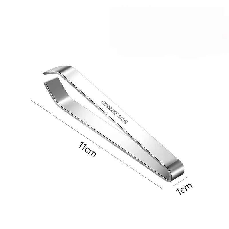 1/2PCS Fish Bone Tweezers Stainless Steel Flat and Slant Tweezers Pliers Remover Tools (4.6") Kitchen Food Gadgets Seafood Tools