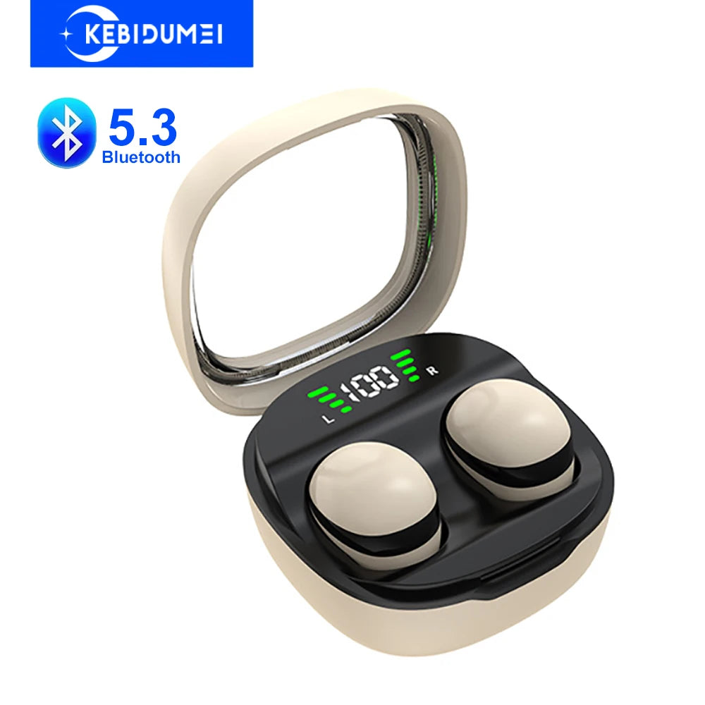 Mini Invisible Earphones – Bluetooth 5.3, HiFi Stereo, IPX5 Waterproof, 240H Standby