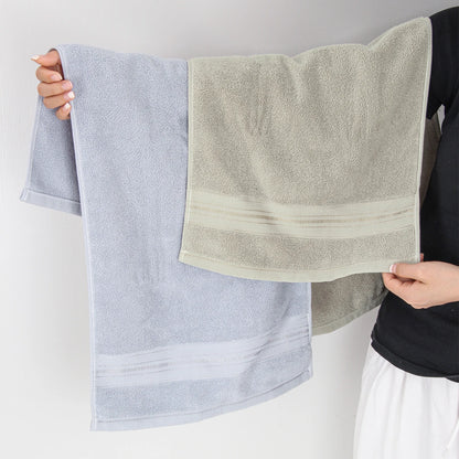 4-Piece Luxury Pure Cotton Bath Towel Set, 1 Bath Towel + 1 Face Towel