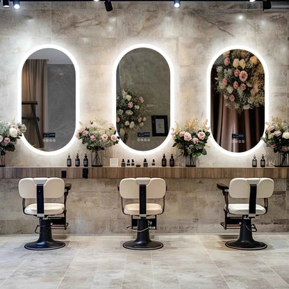 LUVODI 20x32” Led Lighted Bluetooth Bathroom Mirror Backlit Illuminate Dimming Vanity Mirror with Time Date Display Anti-fog