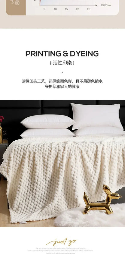 Super Ultra Soft Flannel Fleece Blanket Large Fluffy Warm Throw Over Bed Sofa Settee for Sofa/Couch/Bed Throw /Single Size Gray