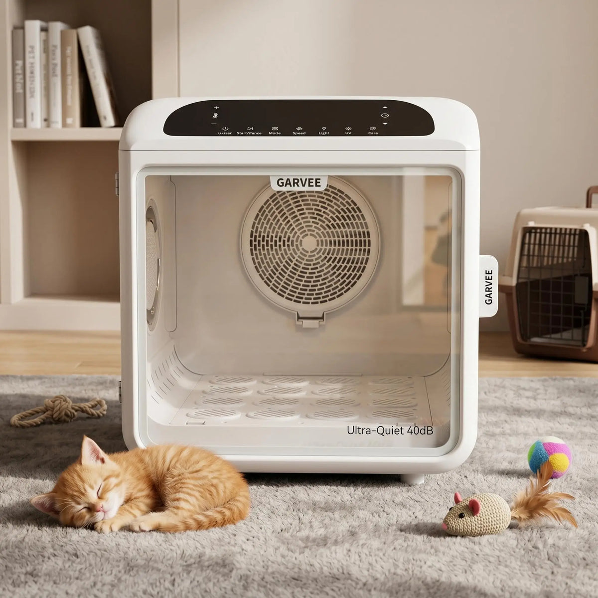 Pet Dryer Box, 360° Airflow, Quiet 40dB Operation