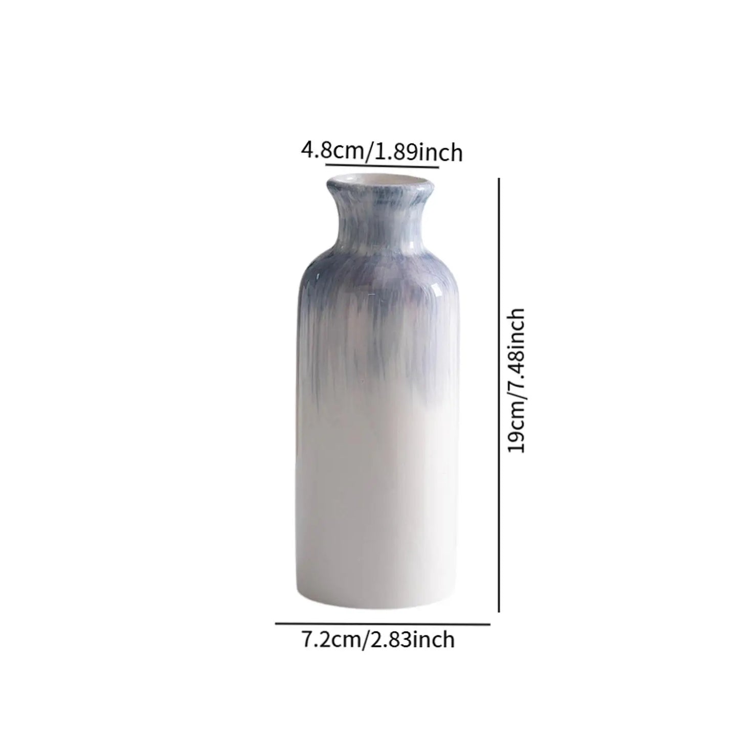 Ceramic Vase Decorative Art Vase Dried Flower Arrangement Flower Vase for Entryway Home Decor