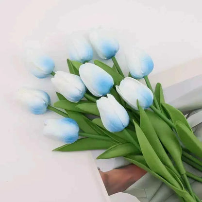 1/5/10/15PCS Tulips Artificial Flowers Real Touch Flowers Tulip Bouquet Decor Fake Tulips Flower for Home Wedding Decorations
