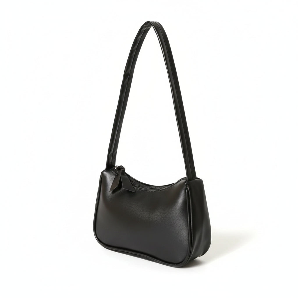PU Leather Crossbody Purse, Simple Pure Color Design