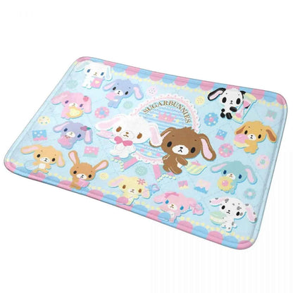 Cute Sugar Rabbit Sugarbunnies Memory Foam Bath Mat Rug Non-Slip Ultra Soft Bathroom Floor Rugs Carpet For Kitchen Shower Bath