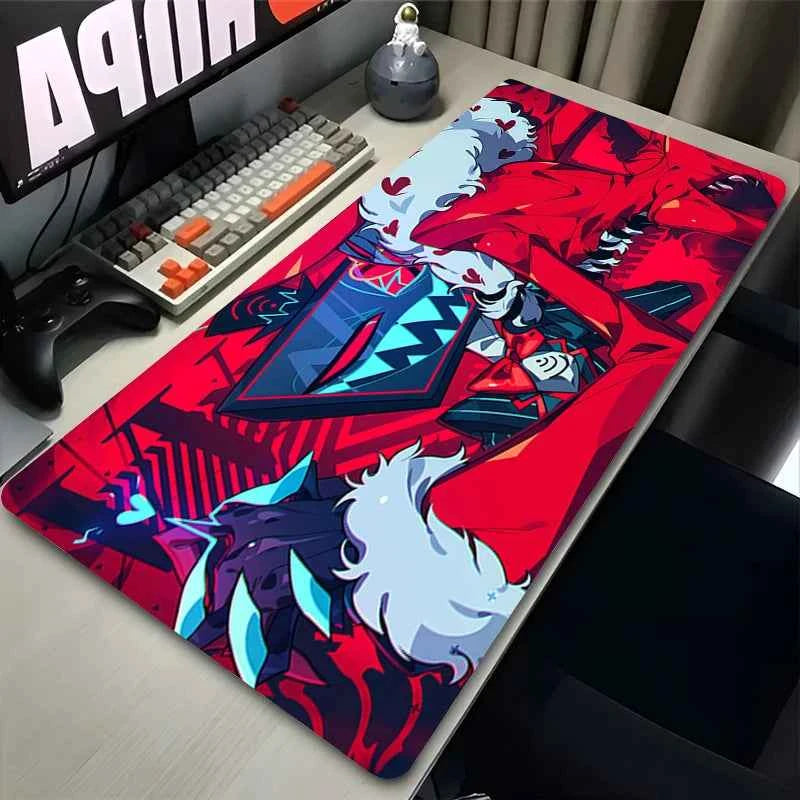 Mouse Pad Hazbin Hotel Game Player Computer Accessories Table Pad Laptop Keyboard Pad Coaster PC Carpet Anime Game Mousepad XXL