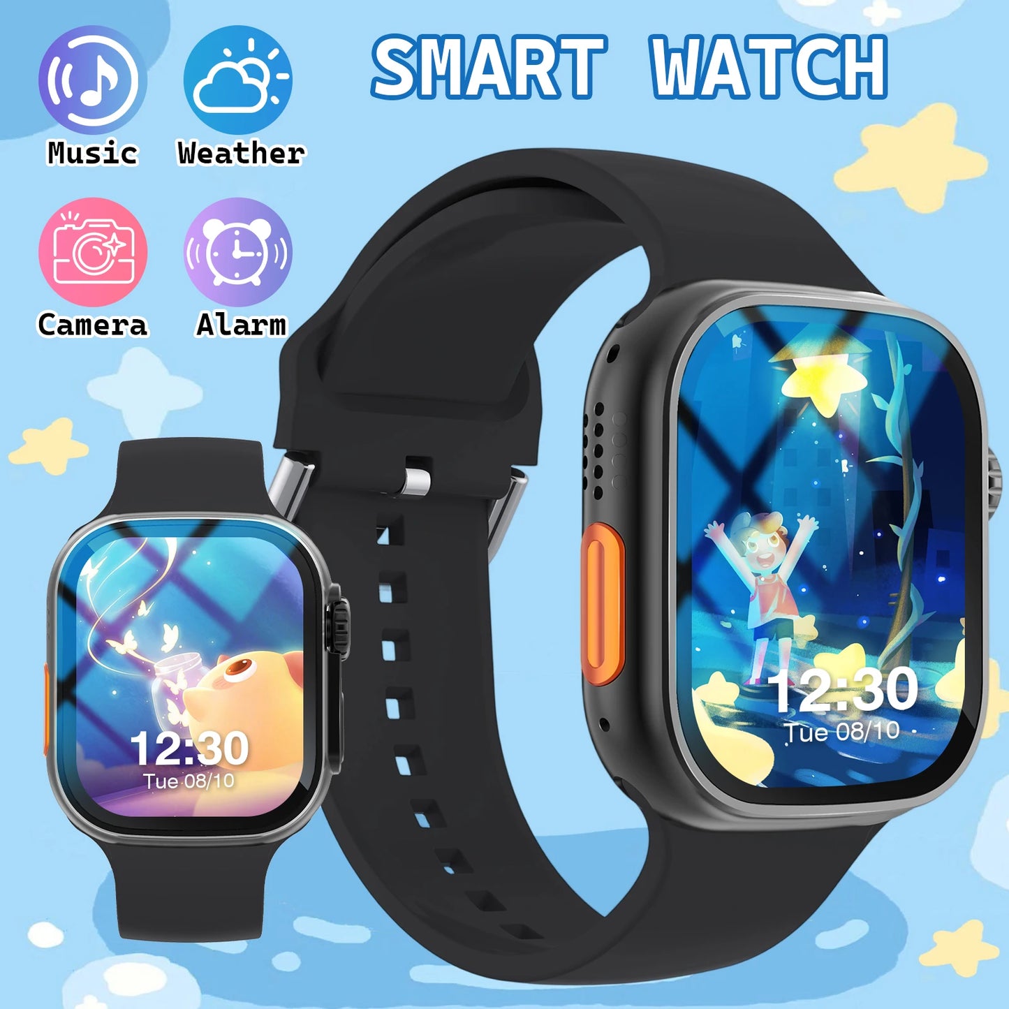 Smart Watch – HD Touchscreen, Call Reminder, Multi-Sport Mode, Weather, Calendar & Alarm