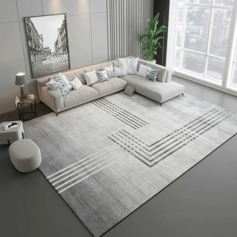 VIKAMA Light Luxury Modern Floor Carpet – Non-Slip Easy Care Large Rug for Living Room & Office