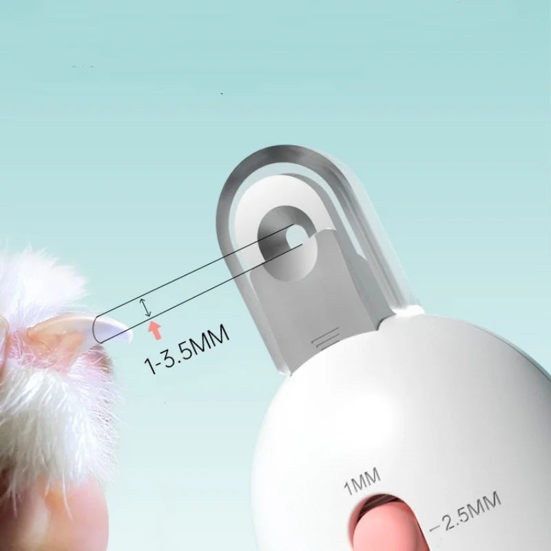 Adjustable Round-Hole Pusher Nail Scissors for Dogs & Cats