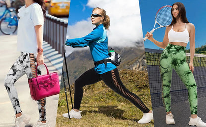 2-Pack Women’s High Waist Butt Lifting Seamless Yoga Leggings
