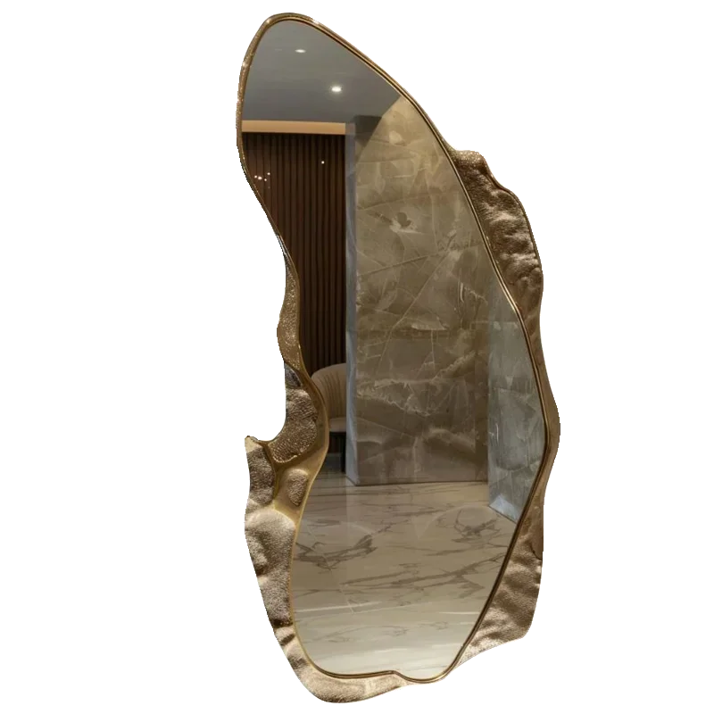 Modern Large Designer Mirror Quality Nordic Gold Big Standing Floor Mirror Full Body Aesthetic Espejos Decorativos Home Decor