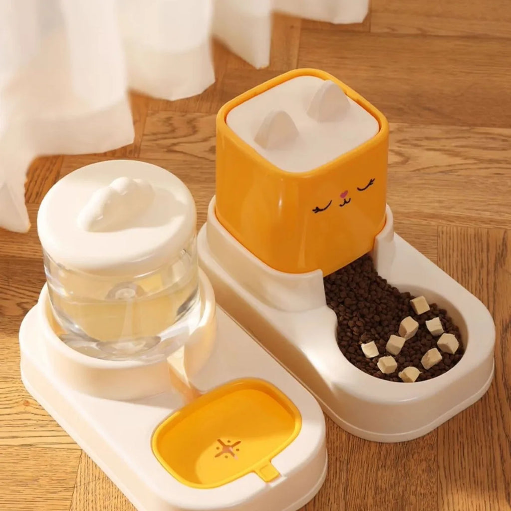 Battery-Powered Cat Water Fountain, Wireless Flow