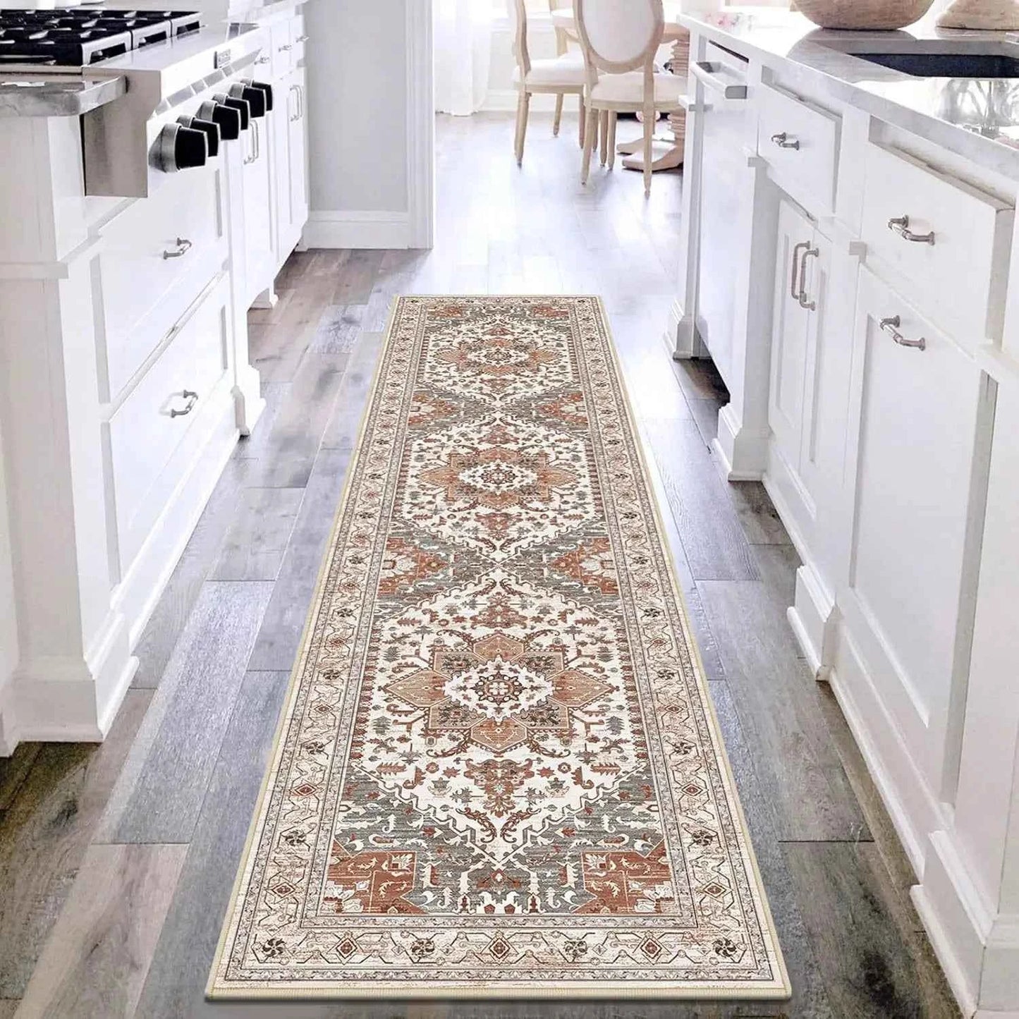 VIKAMA Hallway Runner Rugs Non Slip Machine Washable Carpet for Kitchen Entryway Living Bedroom Laundry Room Home Decoration