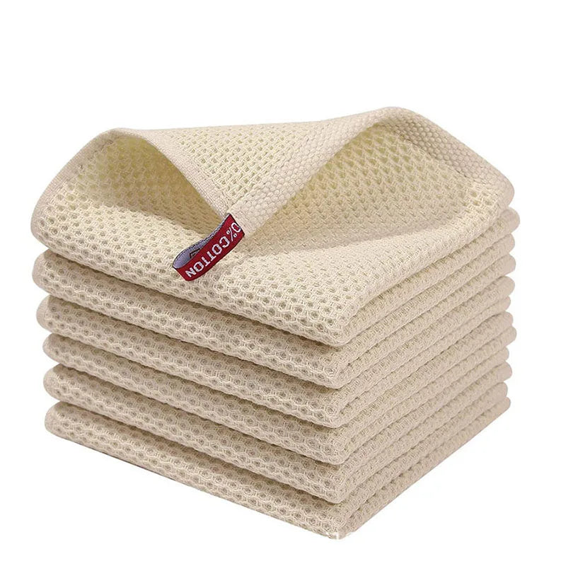 Honeycomb Cotton Kitchen Dishcloth, 5-Pack