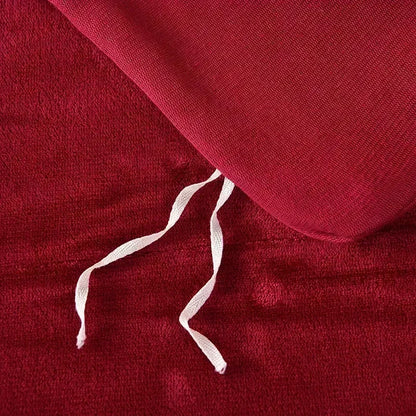 High-end Milk Velvet Autumn Winter Warm Duvet Cover Set with Bed Sheet Quilt Cover and Pillowcases Warmth Cozy Bedding Set Queen