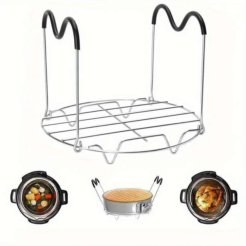 1pc Steamer Rack Trivet with Heat Resistant Compatible with Instant Pot Accessories Quart, Rack Pressure Cooker Trivet