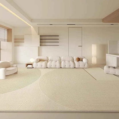 Large Area Carpets for Living Room Fluffy Soft Lounge Floor Mat Thick Anti-slip Study Rug Cream Style Bedroom Plush Decor Carpet