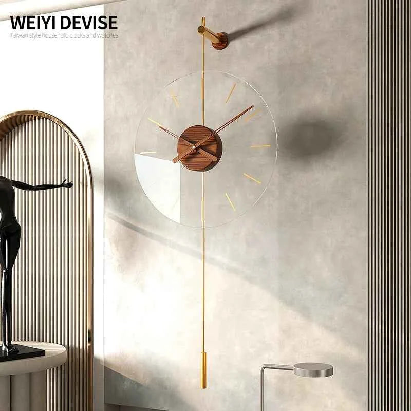 Living Room  Home Fashion Wall Clock Nordic Wall Clock Modern Simple Creative TV Background Wall Decoration