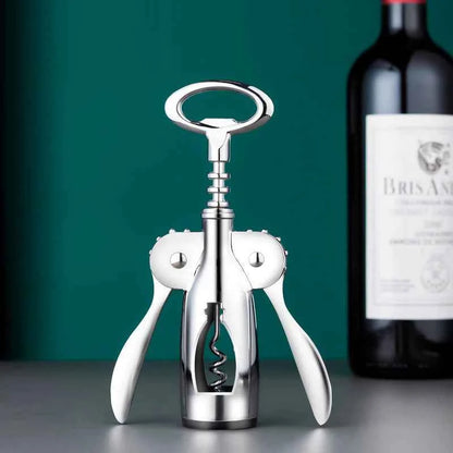 Hand Movement Bottle Opener Classic And Practical Stainless Steel Wine Opener Portable Wine Cork Remover Kitchen Gadgets