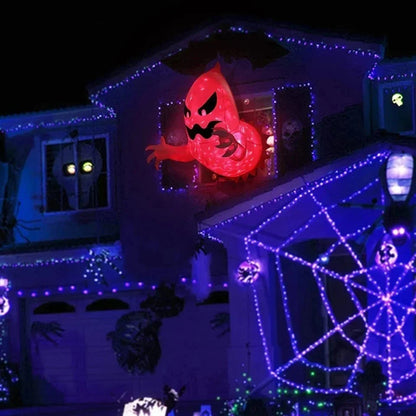 1Pc 1.4m Halloween Ghost Scary Inflatable Giant Blow Up Foldable Phantom Unique Coming Party Outside Yard Garden Lawn Decor Prop