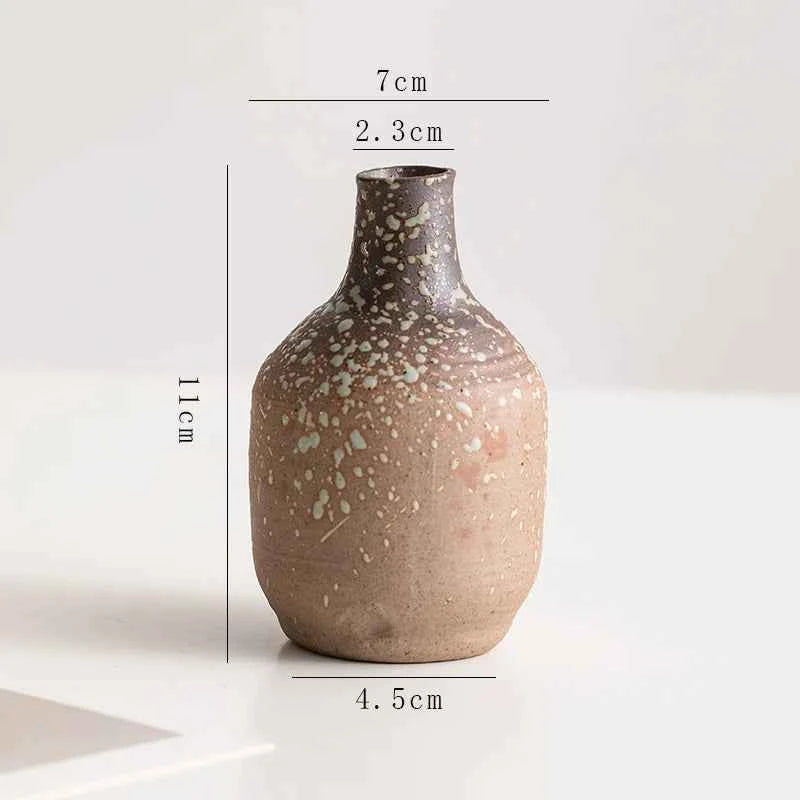 Creative Irregular Stone Shape Ceramic Vase Flowers Plant Potted Hydroponics Mini Vase Interior Aesthetics Home Decoration Gifts