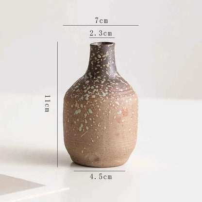 Creative Irregular Stone Shape Ceramic Vase Flowers Plant Potted Hydroponics Mini Vase Interior Aesthetics Home Decoration Gifts