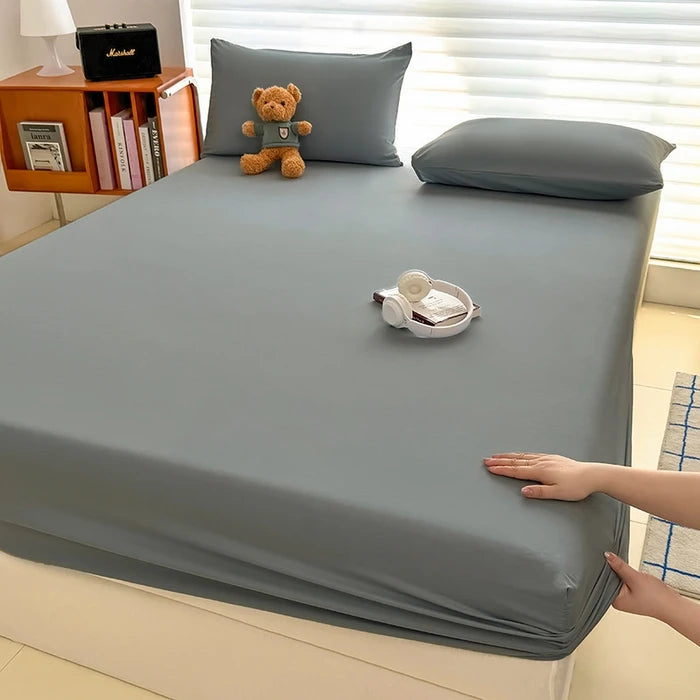 Solid Color Fitted Sheet | Single to Queen