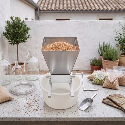 Manual Grain Mill Grinder with Stainless Steel Hand Crank