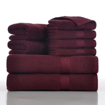 Towels 8 Piece Majestic Plush Luxury Towel Set, Cotton, Grey | Majestic - Bath Towel Set