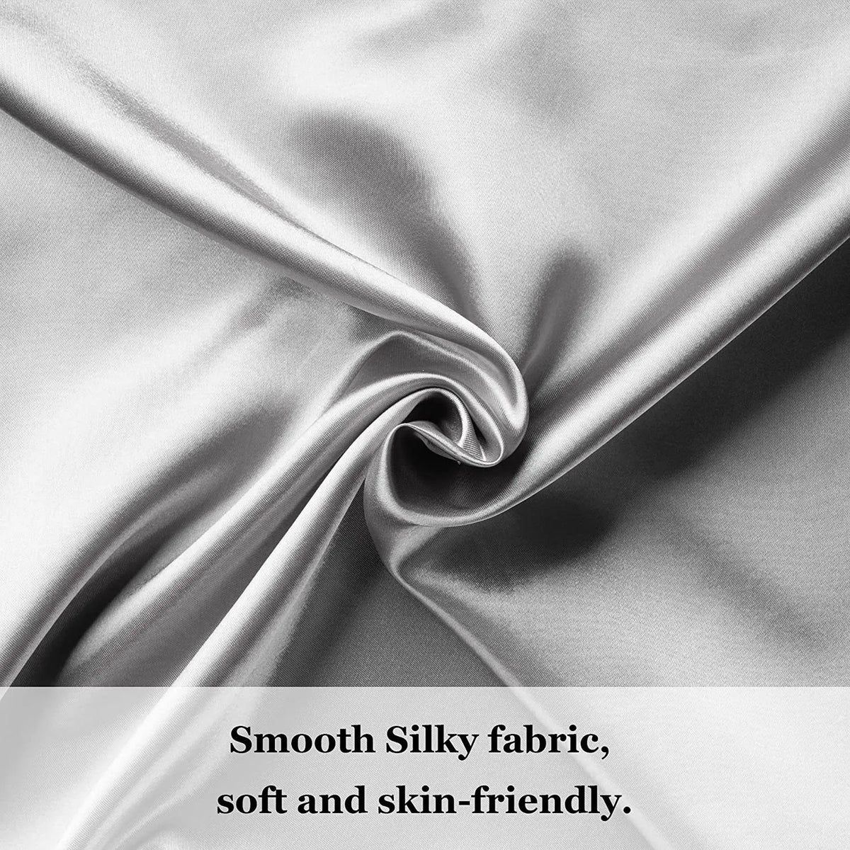JuwenSilk Mulberry Silk Pillowcase, White, Standard