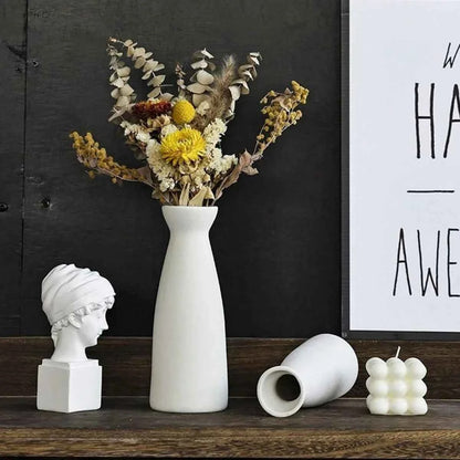 3pcs Bohemian Ceramic Vase Set, Modern Bohemian Farmhouse Home Decoration Vase, Living Room, Bookshelf, Dining Table Decoration