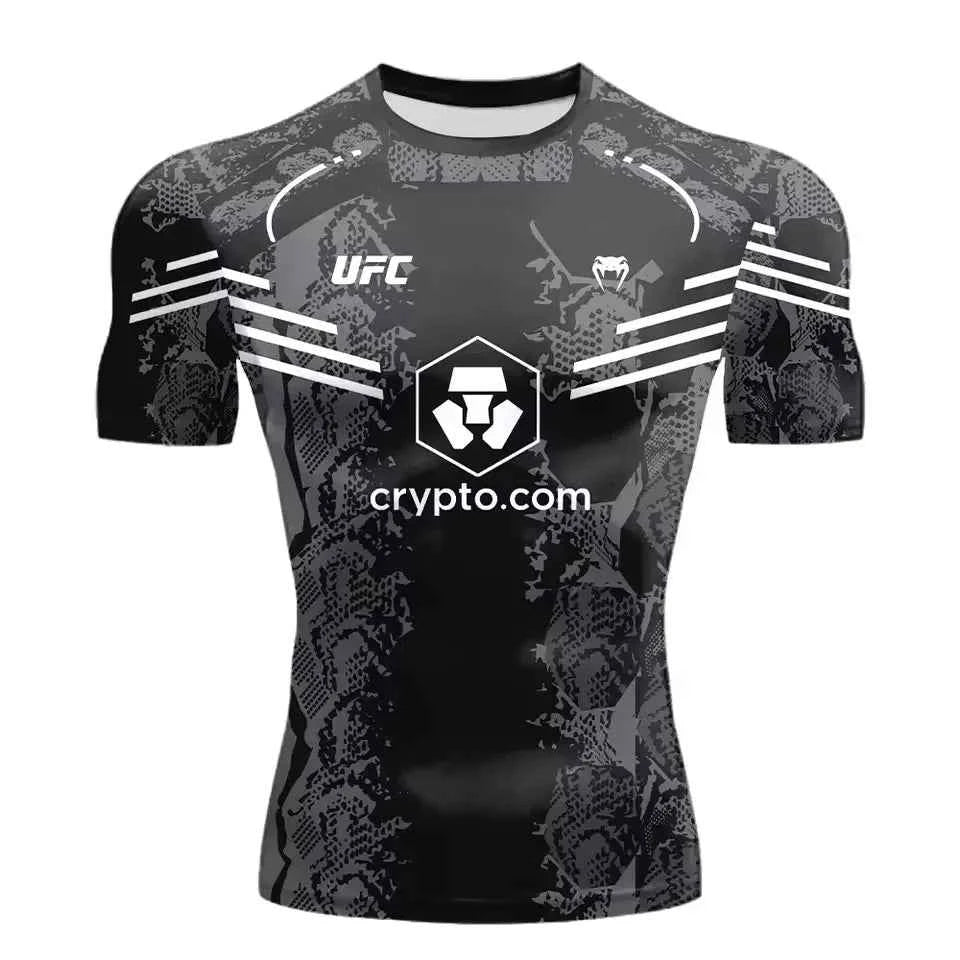 2025 New Hot Selling UFC Boxing Match Pursuer T-shirt For Men And Women In Summer  Casual Breathable Oversized Quick Drying Top