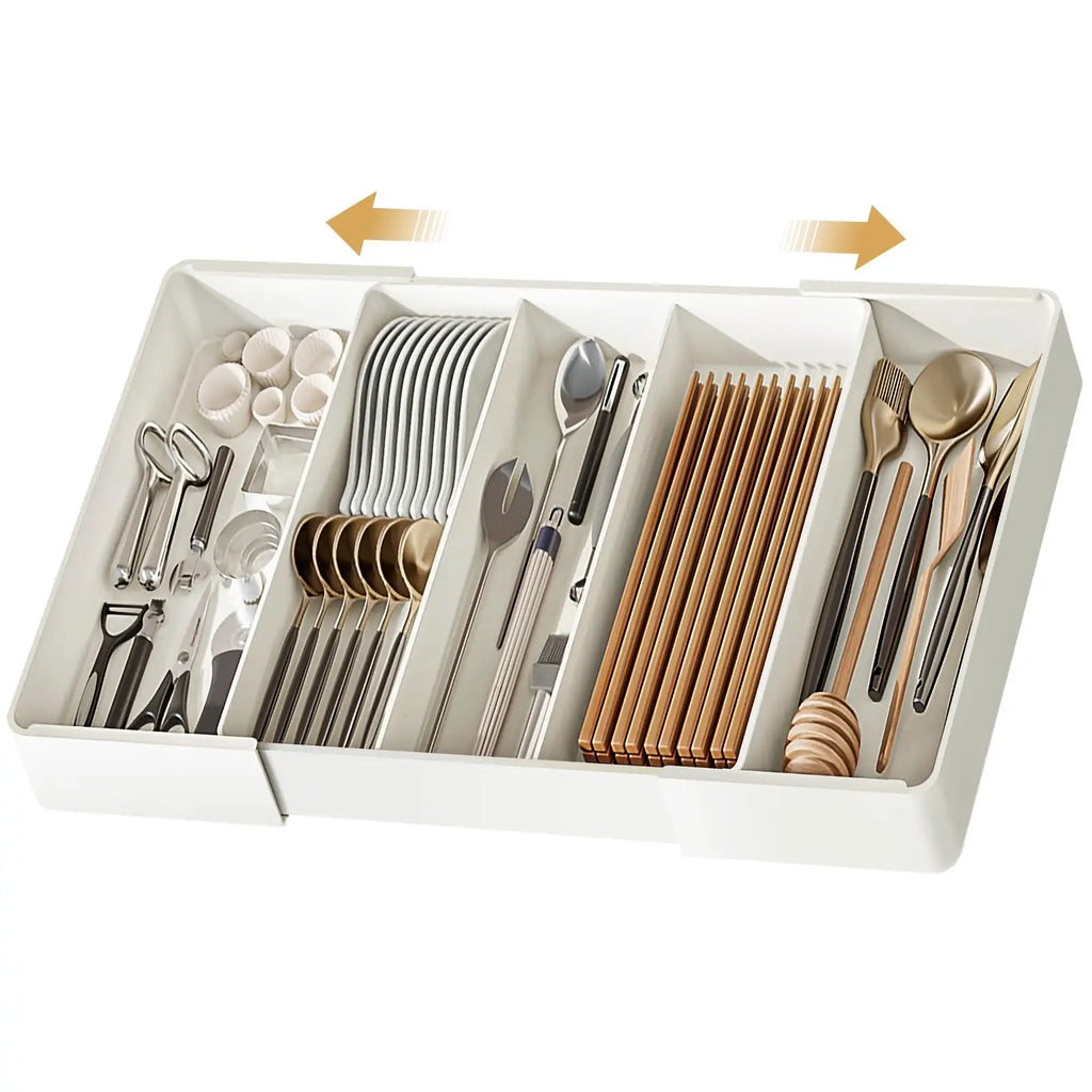 Expandable Cutlery Tray, Kitchen Drawer Organizer