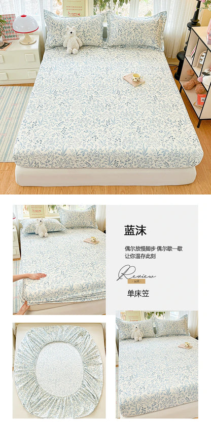 100% Cotton Cute Bear Print Bed Sheet, All Sizes