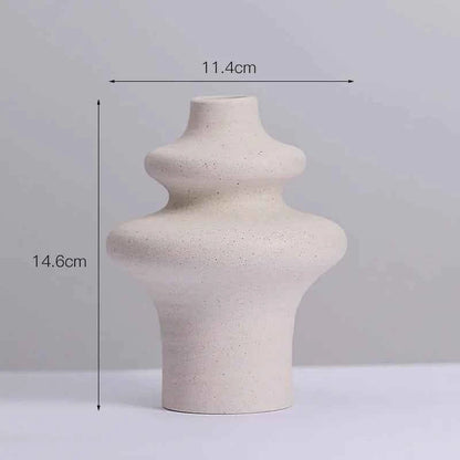 Ins Style Ceramic WhiteVase Decoration Spiral Vase Modern Home Decoration Flower Pot Vase Decoration Home Living Room Decoration