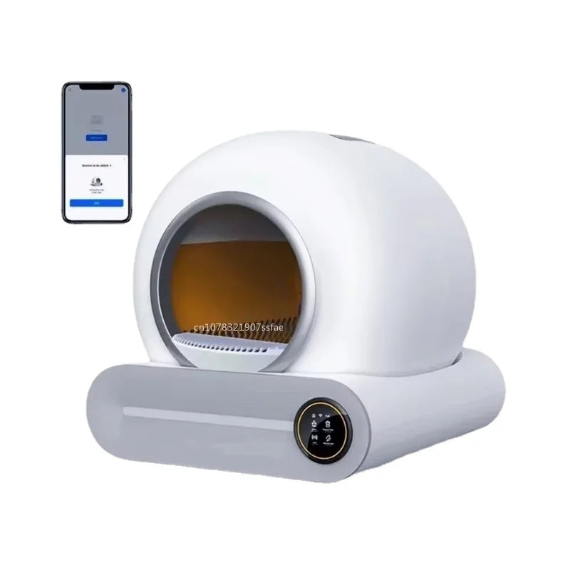 Self-Cleaning Cat Litter Box 65L — App Control, UV Sterilization & Auto Deodorization