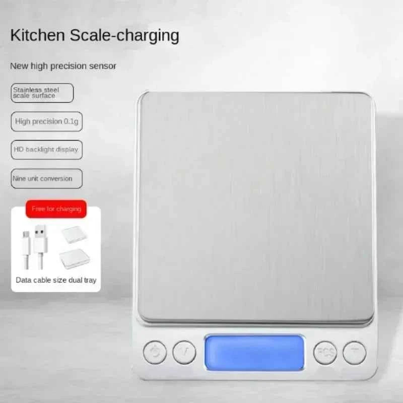 Coffee Scale Kitchen Accessories  Electronic Scale LCD Display Mini Digital Weight Bakeware Measuring Tool Kitchen Scale Balance